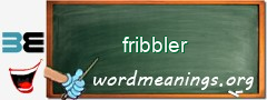 WordMeaning blackboard for fribbler